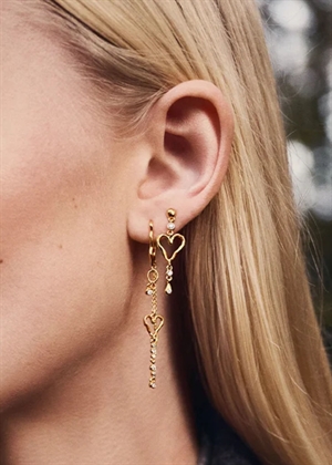 Sabi twinkle earring Forgyldt Maanesten 